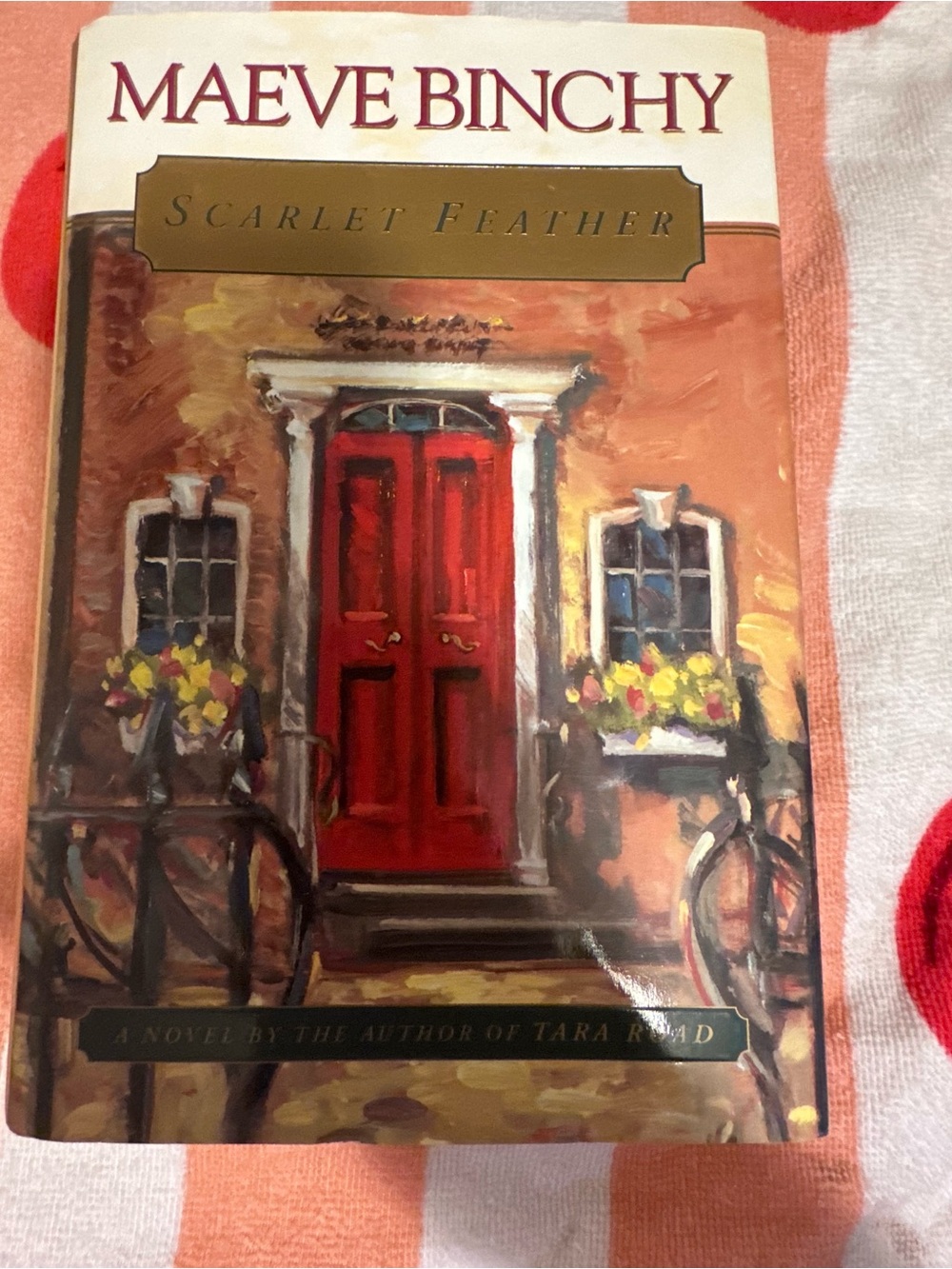 Scarlet Feather by Maeve Binchy - Red Paperback Novel